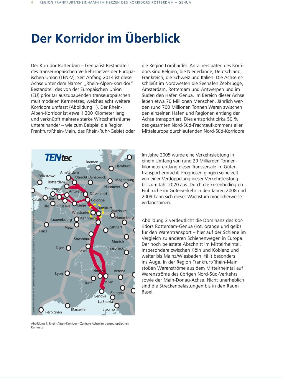 Seit Anfang 2014 ist diese Achse unter dem Namen Rhein-Alpen-Korridor Bestandteil des von der Europäischen Union (EU) prioritär auszubauenden transeuropäischen multimodalen Kernnetzes, welches acht