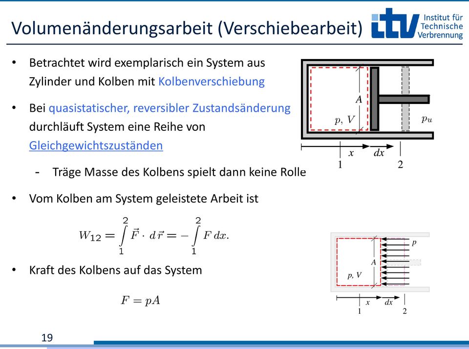 Zustandsänderung durchläuft System eine Reihe von Gleichgewichtszuständen - Träge Masse