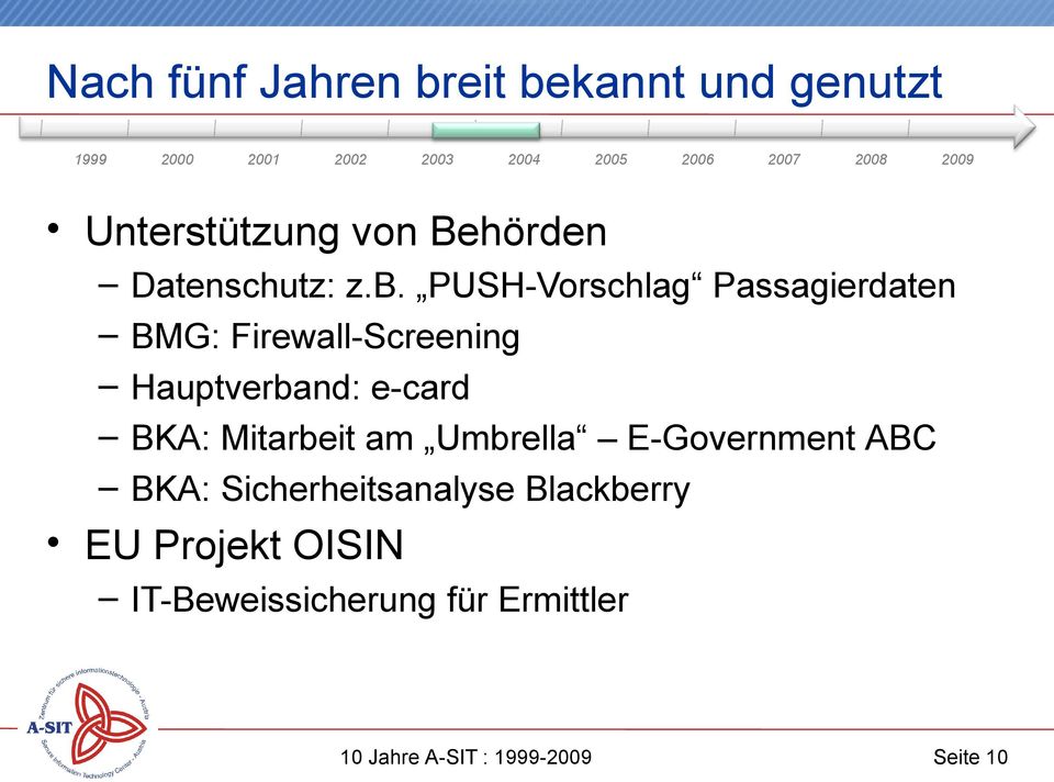 PUSH-Vorschlag Passagierdaten BMG: Firewall-Screening Hauptverband: e-card BKA: