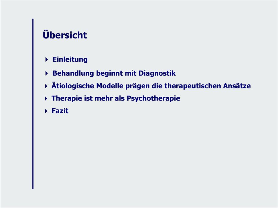 Modelle prägen die therapeutischen