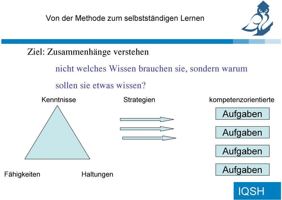 sondern warum sollen sie etwas wissen?