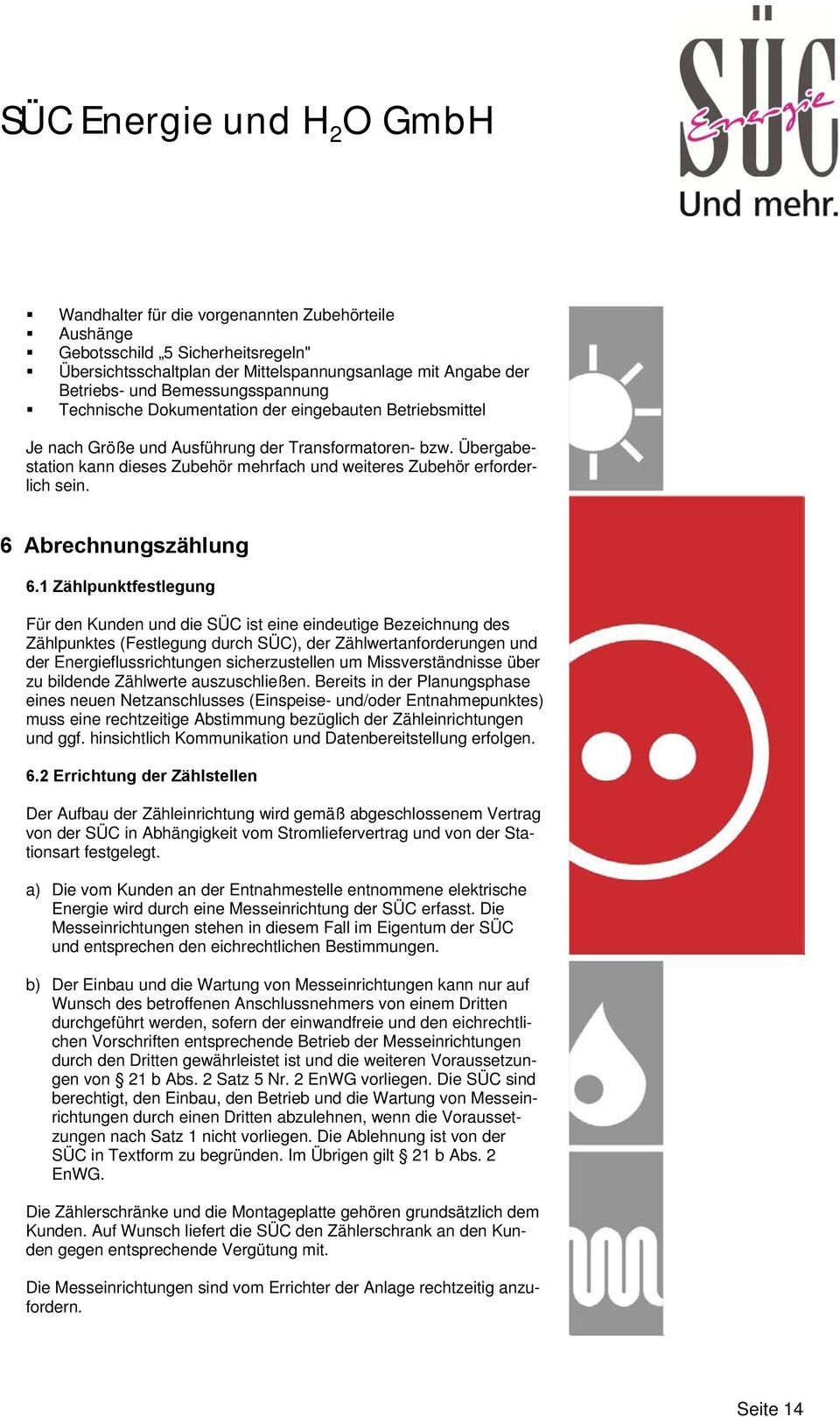 6 Abrechnungszählung 6.