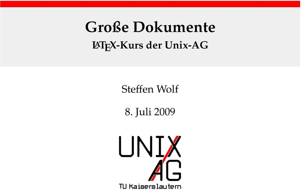 Unix-AG Steffen