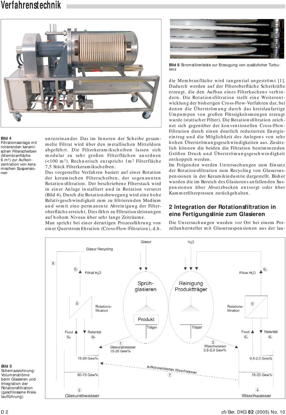 Die Filterkeramikscheiben lassen sich modular zu sehr großen Filterflächen anordnen (<100 m 2 ). Rechnerisch entspricht 1m 2 Filterfläche 7,5 Stück Filterkeramikscheiben.