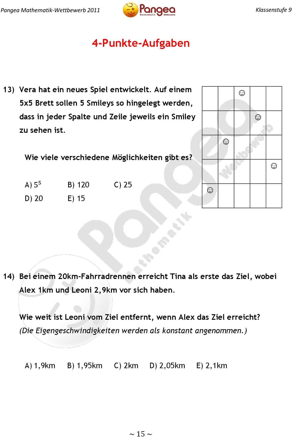 Wie viele verschiedene Möglichkeiten gibt es?