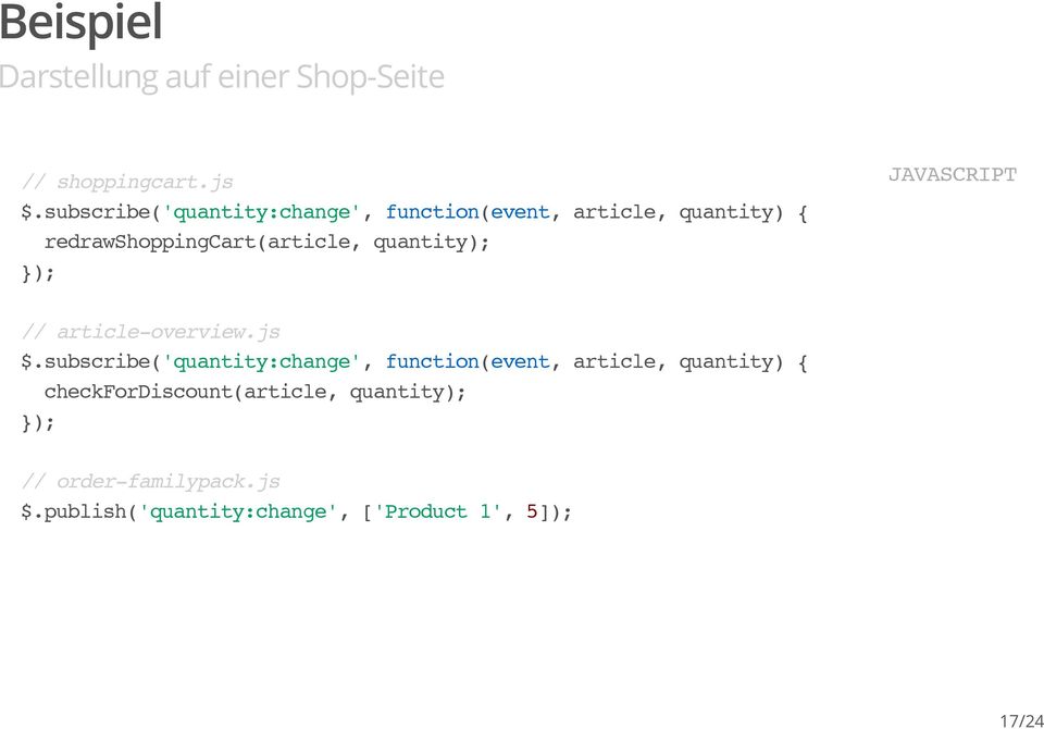 redrawshoppingcart(article,quantity); }); //article-overview.js $.