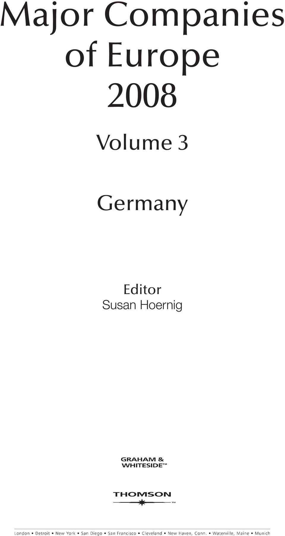 Volume 3 Germany
