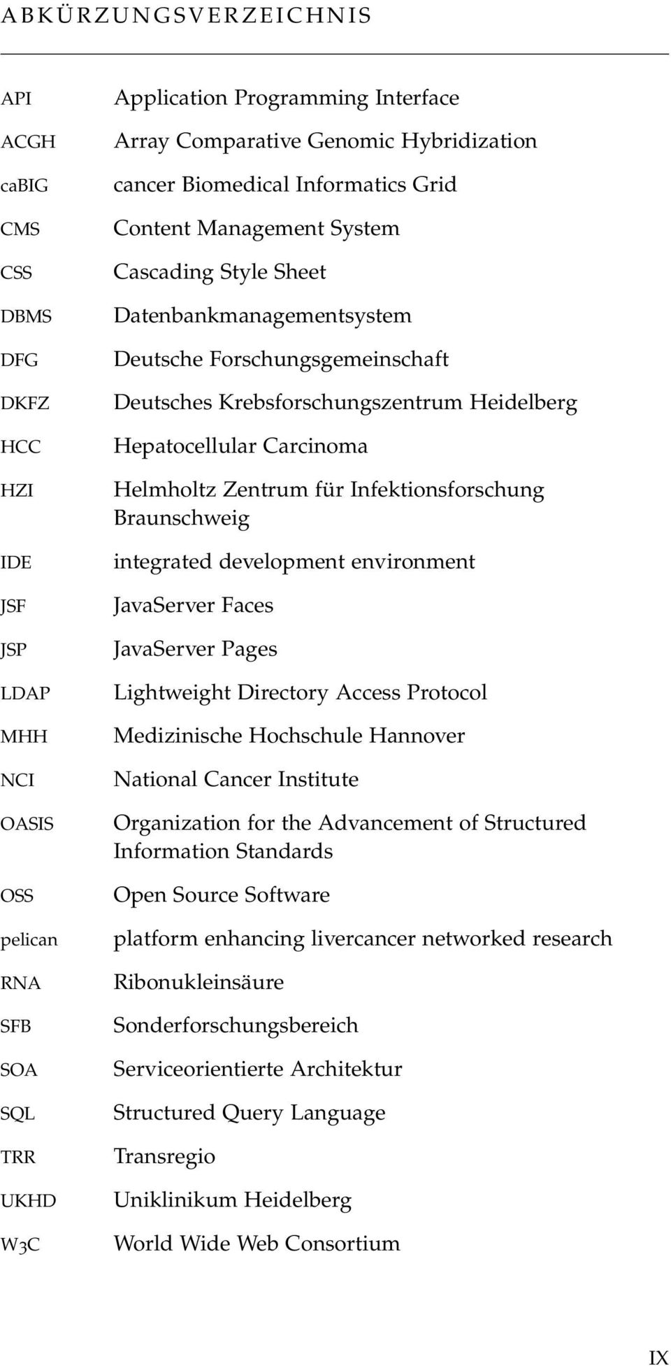 Krebsforschungszentrum Heidelberg Hepatocellular Carcinoma Helmholtz Zentrum für Infektionsforschung Braunschweig integrated development environment JavaServer Faces JavaServer Pages Lightweight