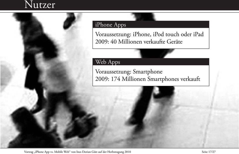 Smartphone 2009: 174 Millionen Smartphones verkauft Vortrag iphone
