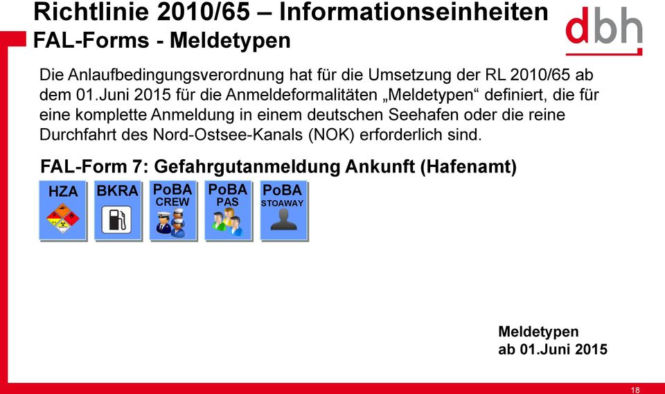 Juni 2015 für die Anmeldeformalitäten Meldetypen definiert, die für eine komplette Anmeldung in einem deutschen