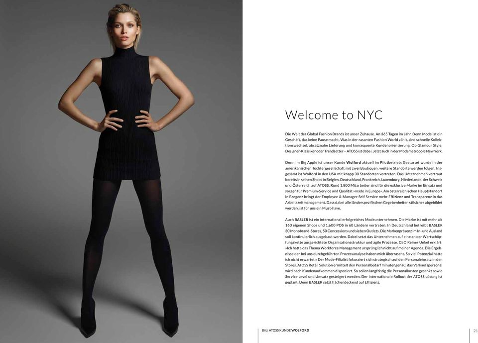 Ob Glamour Style, Designer-Klassiker oder Trendsetter ATOSS ist dabei. Jetzt auch in der Modemetropole New York.