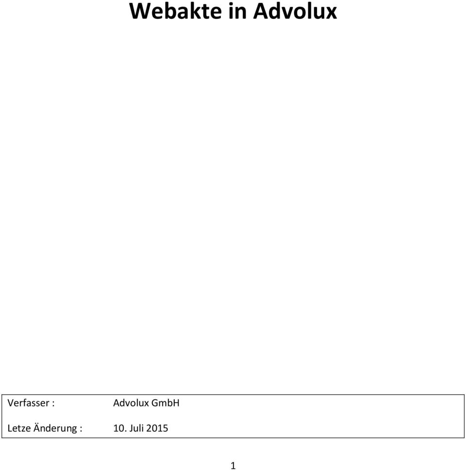 Advolux GmbH Letze