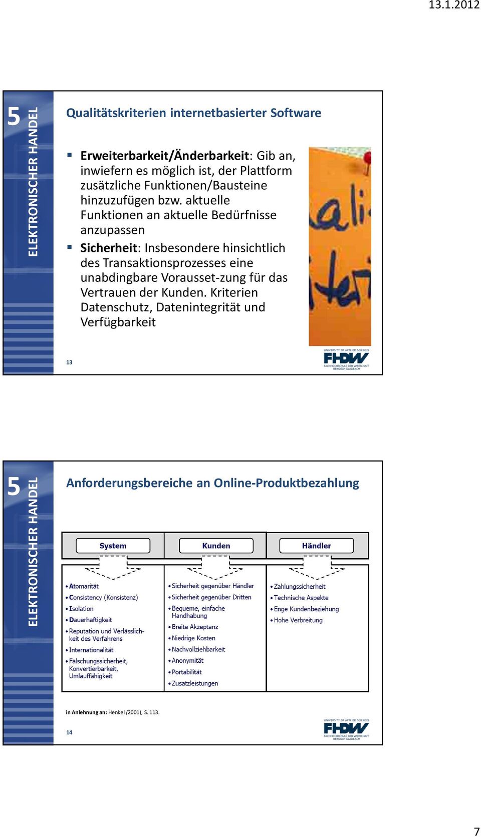 aktuelle Funktionen an aktuelle Bedürfnisse anzupassen Sicherheit: Insbesondere hinsichtlich des Transaktionsprozesses eine