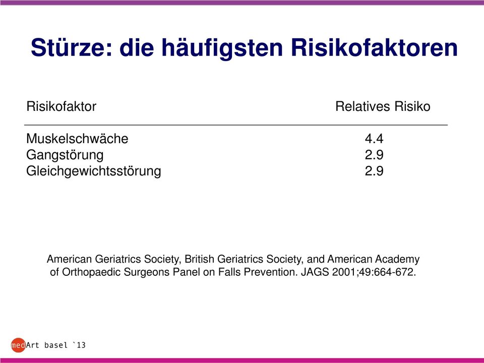 9 American Geriatrics Society, British Geriatrics Society, and