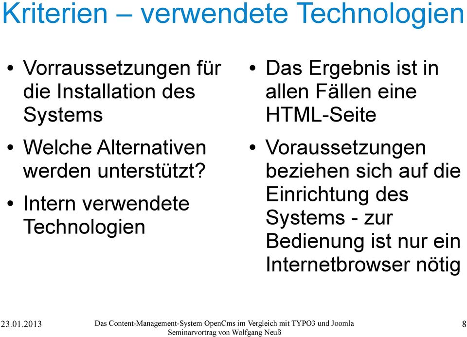 werden unterstützt?