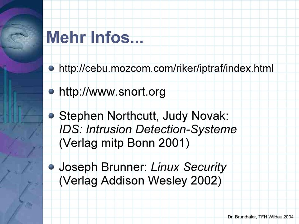 org Stephen Northcutt, Judy Novak: IDS: Intrusion