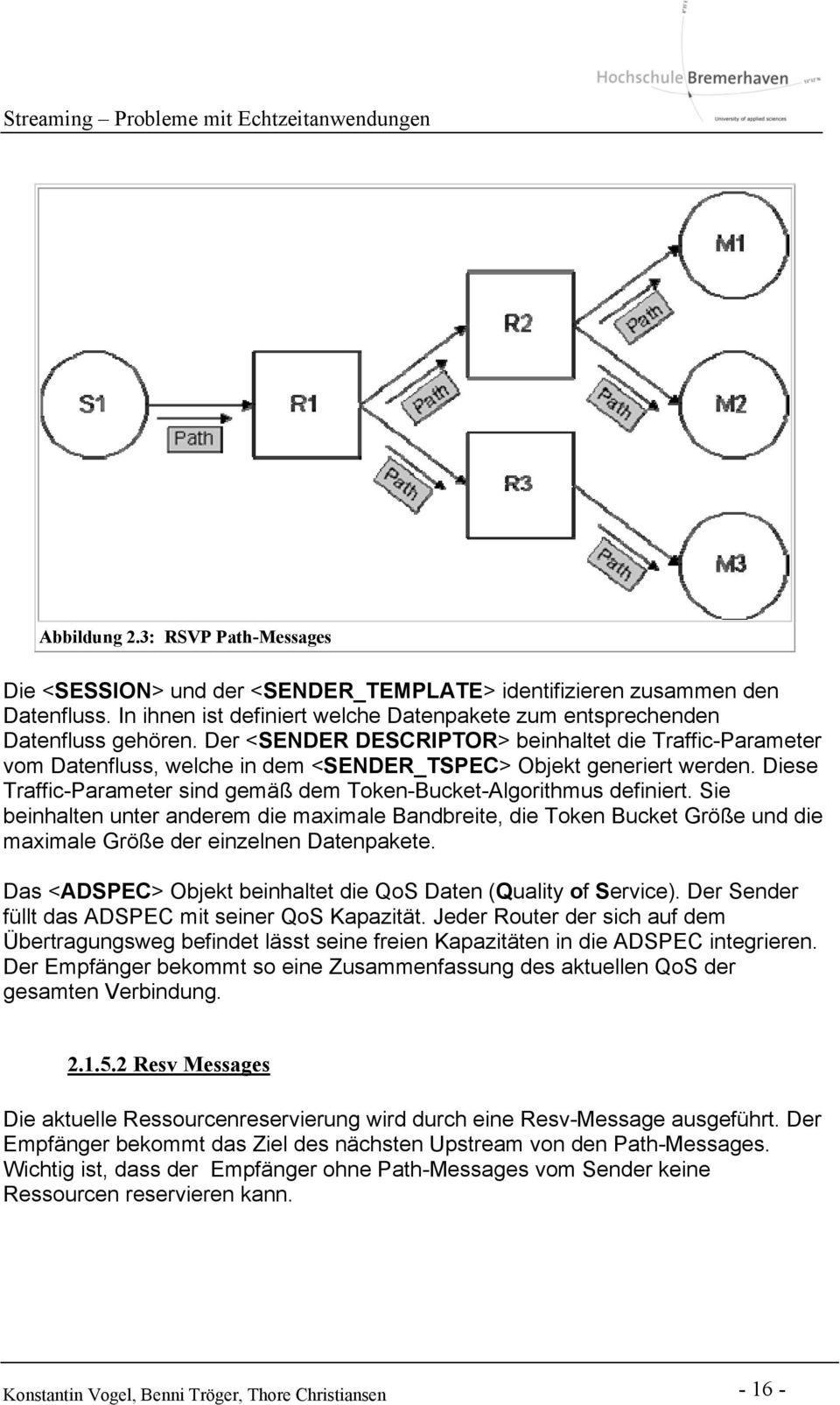 Diese Traffic-Parameter sind gemäß dem Token-Bucket-Algorithmus definiert.