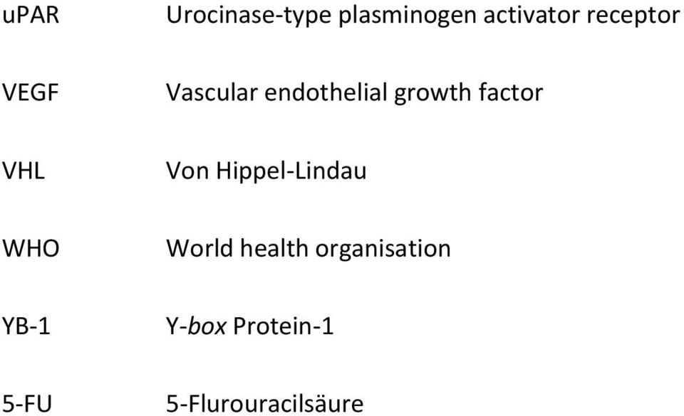 endothelial growth factor Von Hippel-Lindau