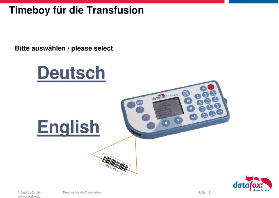 Deutsch English *