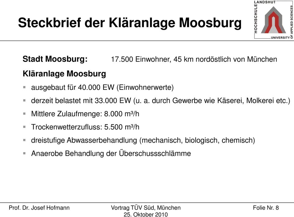 000 EW (Einwohnerwerte) derzeit belastet mit 33.000 EW (u. a. durch Gewerbe wie Käserei, Molkerei etc.