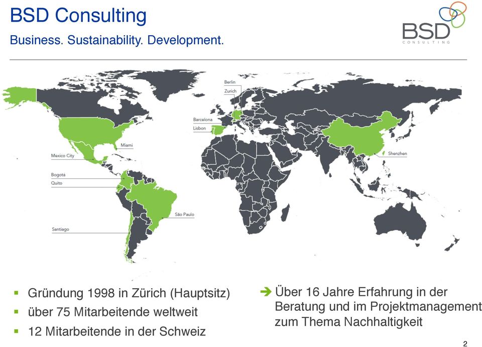 weltweit 12 Mitarbeitende in der Schweiz è Über 16 Jahre