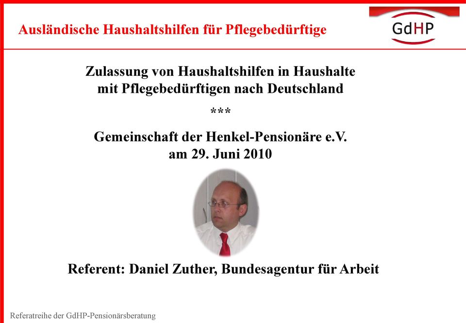 Gemeinschaft der Henkel-Pensionäre e.v. am 29.