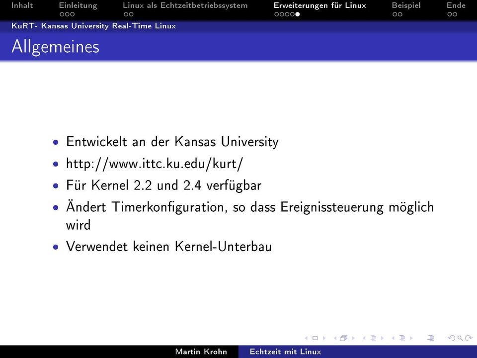 Kansas University http://www.ittc.ku.edu/kurt/ Für Kernel 2.2 und 2.