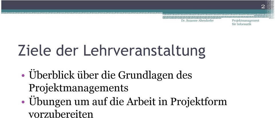 über die Grundlagen des Projektmanagements