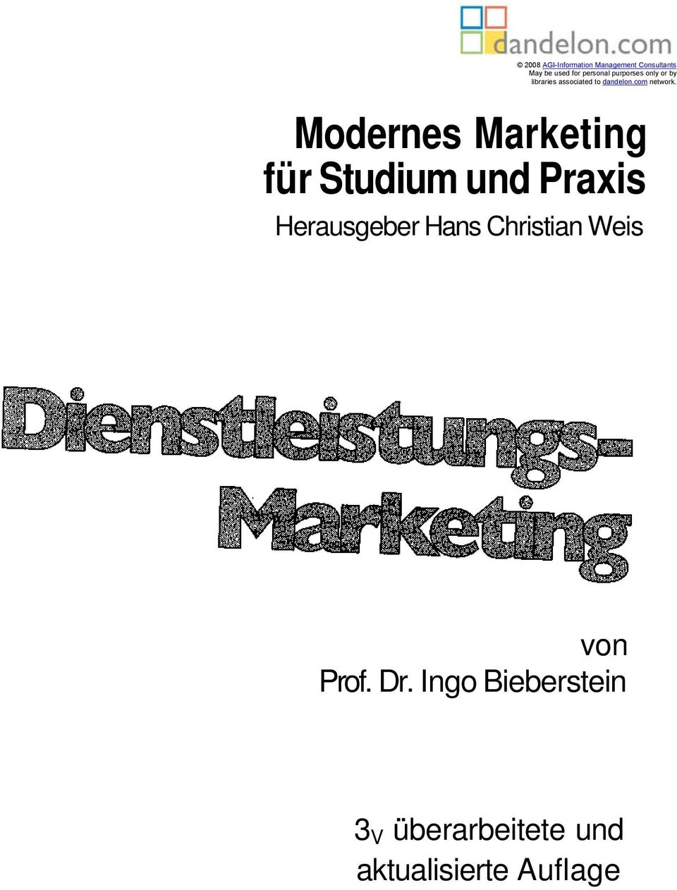 Modernes Marketing für Studium und Praxis Herausgeber Hans Christian
