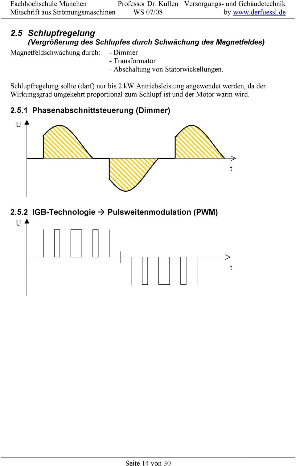 Schlupfregelung sollte (darf) nur bis kw Antriebsleistung angewendet werden, da der Wirkungsgrad umgekehrt