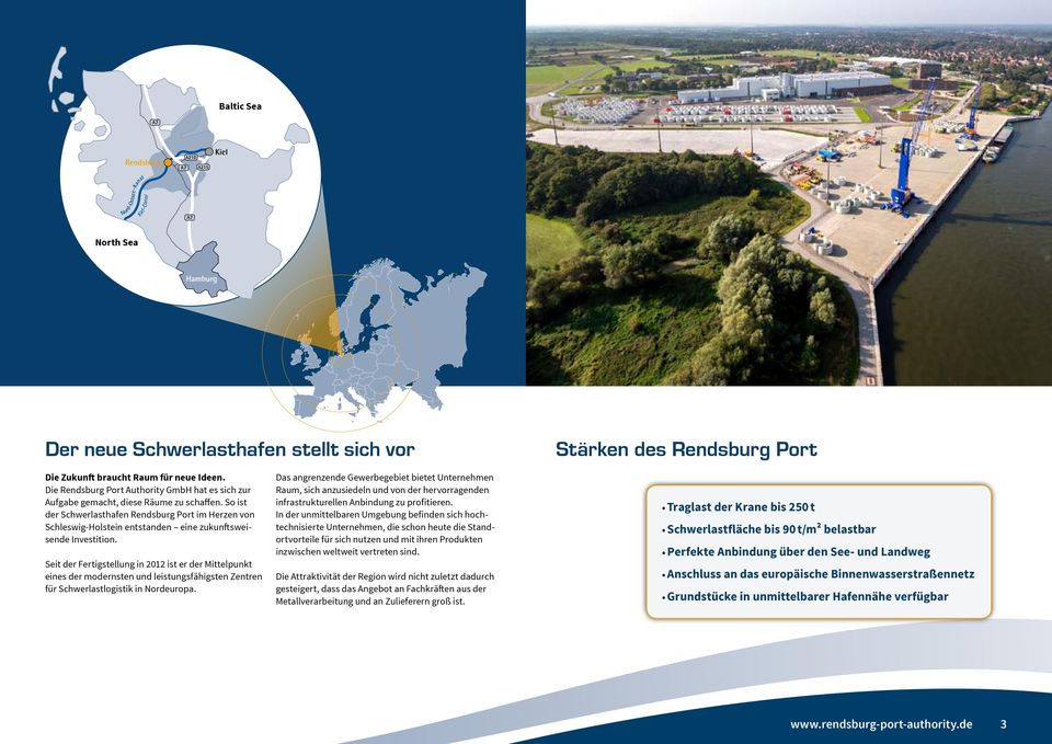 So ist der Schwerlasthafen Rendsburg Port im Herzen von Schleswig-Holstein entstanden eine zukunftsweisende Investition.