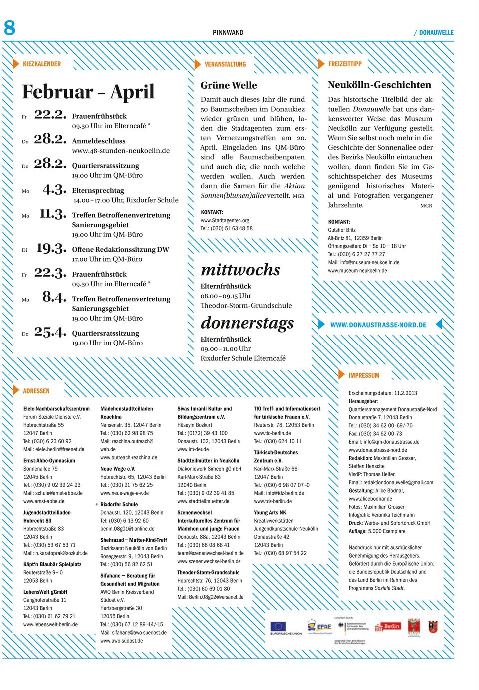 00 Uhr im QM-Büro Frauenfrühstück 09.