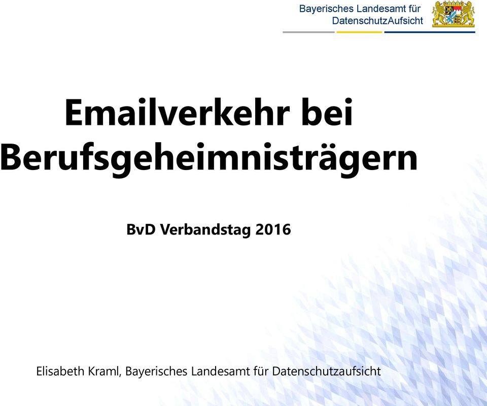 BvD Verbandstag 2016