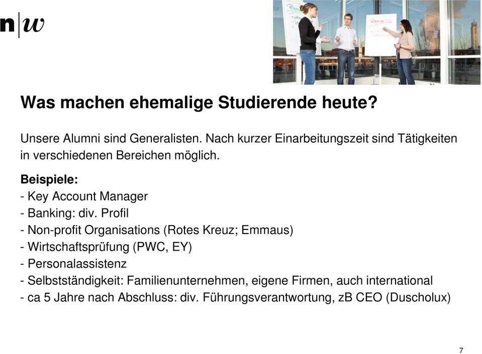 Beispiele: - Key Account Manager - Banking: div.