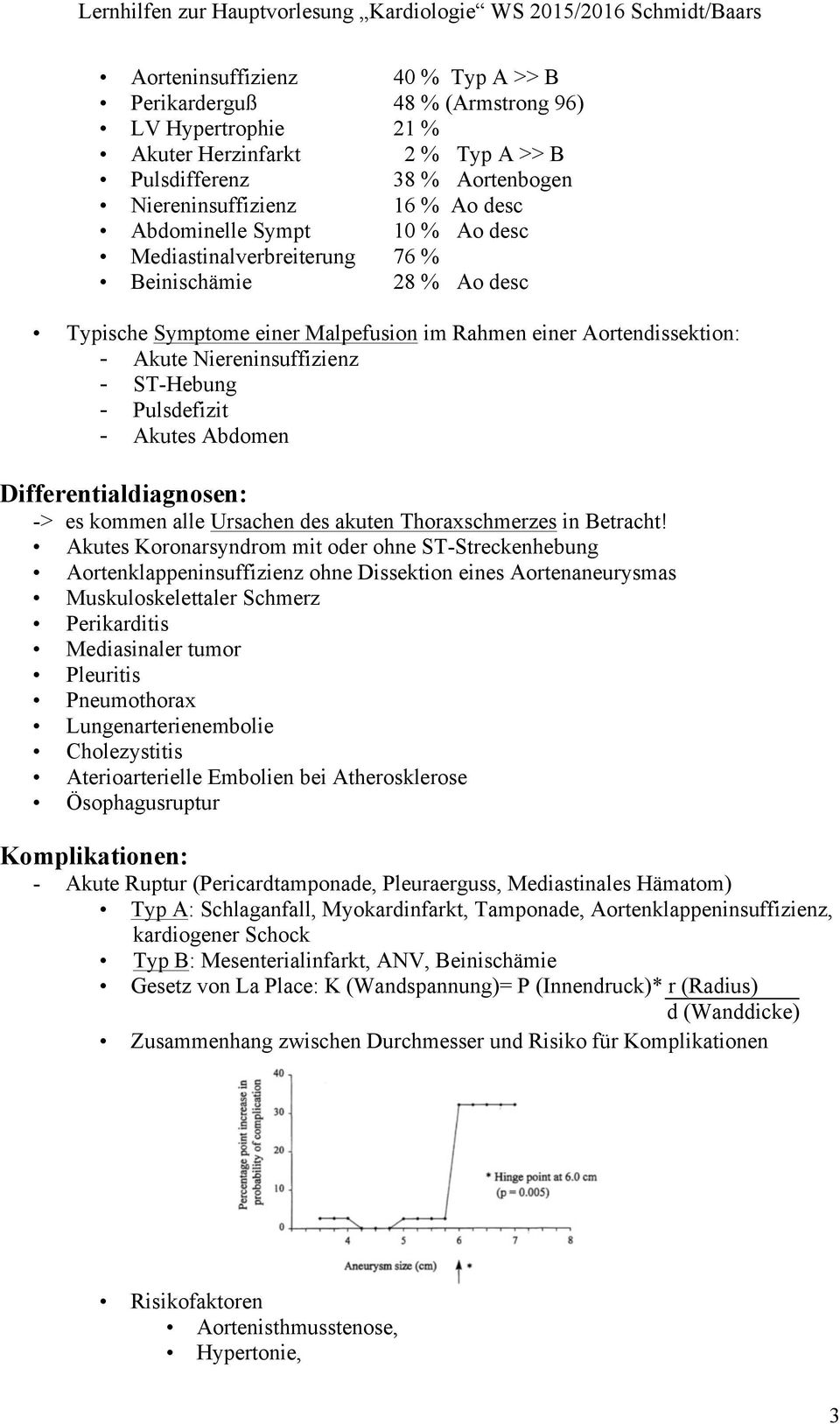 Akutes Abdomen Differentialdiagnosen: -> es kommen alle Ursachen des akuten Thoraxschmerzes in Betracht!