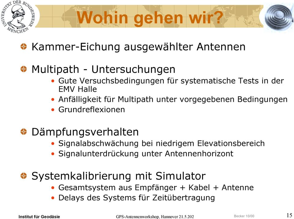 in der EMV Halle Anfälligkeit für Multipath unter vorgegebenen Bedingungen Grundreflexionen Dämpfungsverhalten