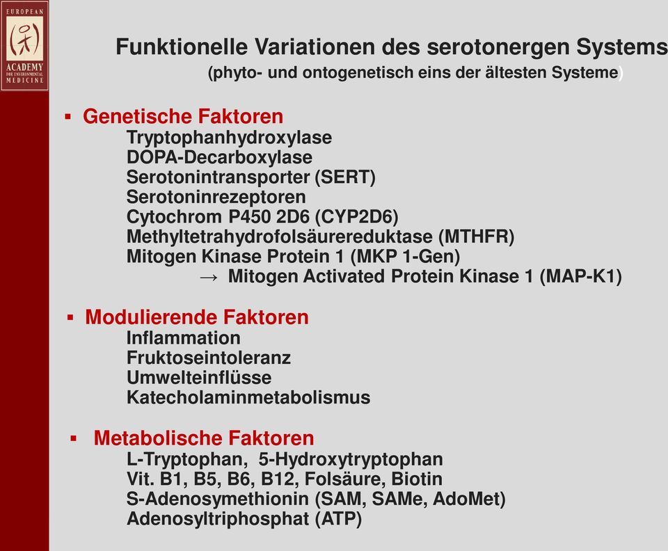 Protein 1 (MKP 1-Gen) Mitogen Activated Protein Kinase 1 (MAP-K1) Modulierende Faktoren Inflammation Fruktoseintoleranz Umwelteinflüsse