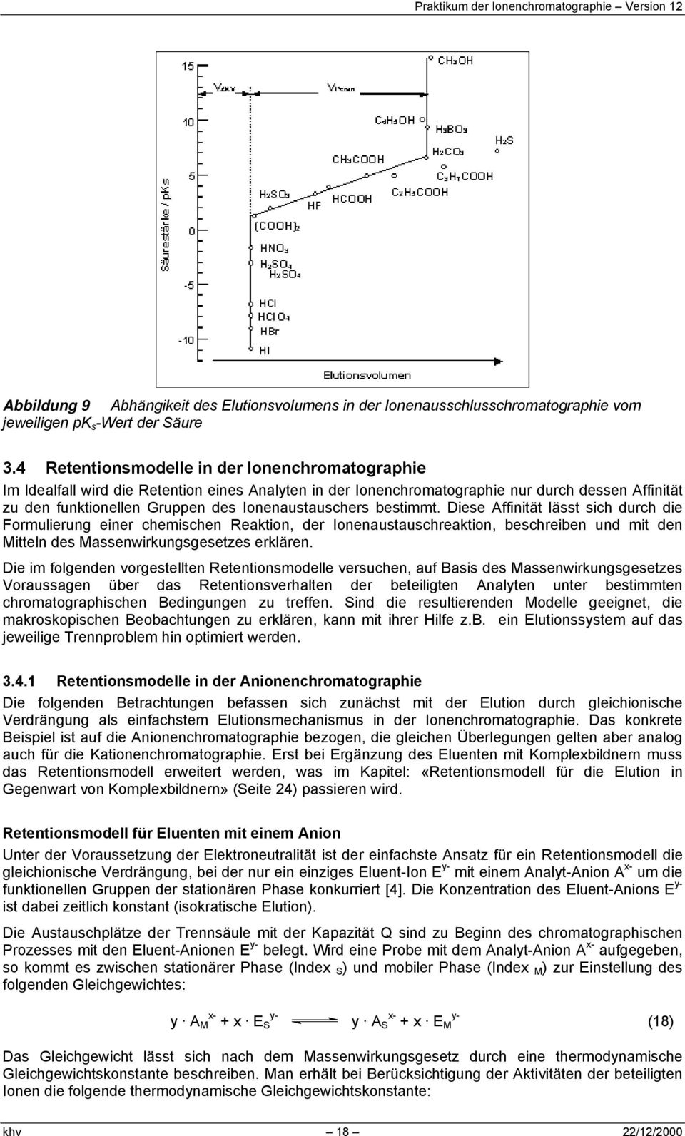 Ionenaustauschers bestimmt.