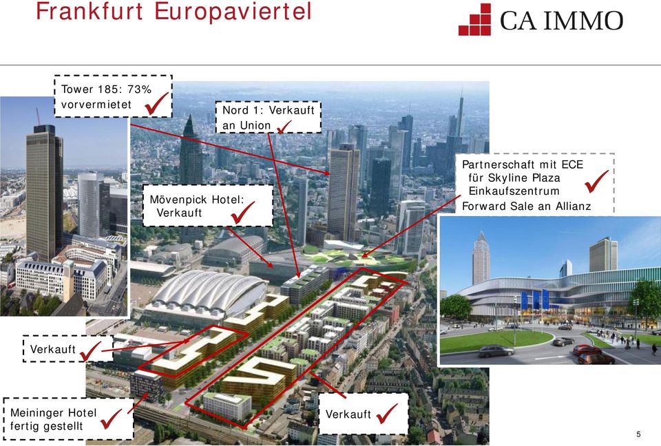 Partnerschaft mit ECE für Skyline Plaza Einkaufszentrum