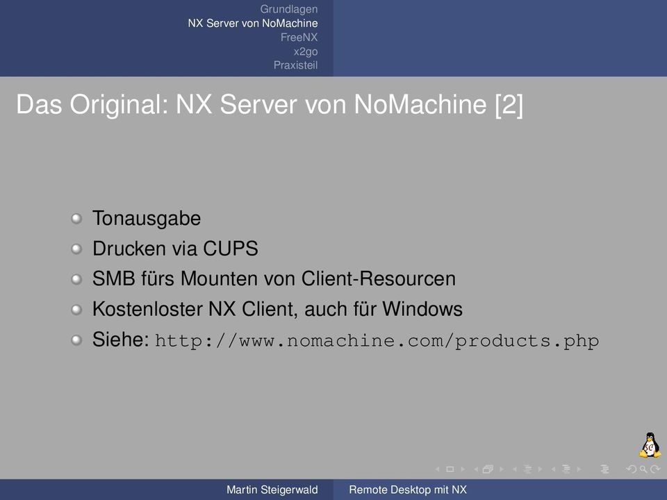 Kostenloster NX Client, auch für Windows