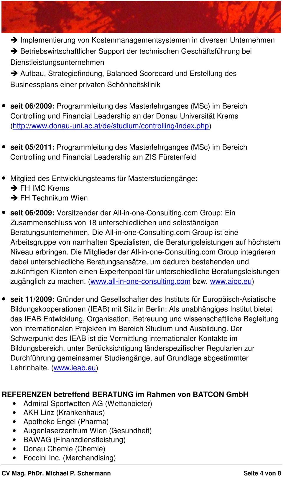 Donau Universität Krems (http://www.donau-uni.ac.at/de/studium/controlling/index.
