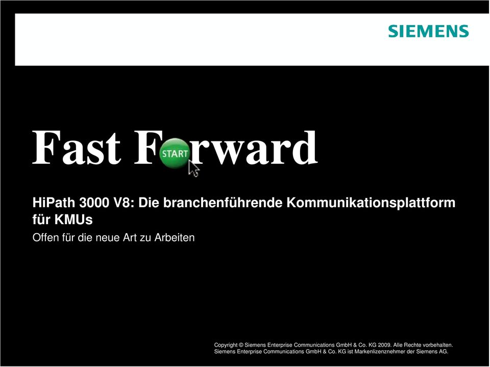 neue Art zu Arbeiten Siemens Enterprise