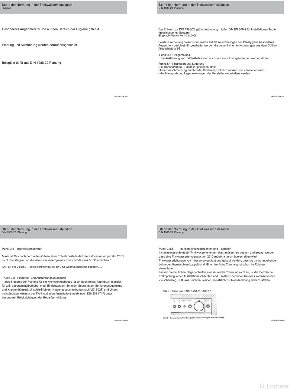 System). Einspruchsfrist war bis 30.11.2008 Bei der Erarbeitung dieser Norm wurde auf die Anforderungen der TW-Hygiene besonderes Augenmerk gerichtet.