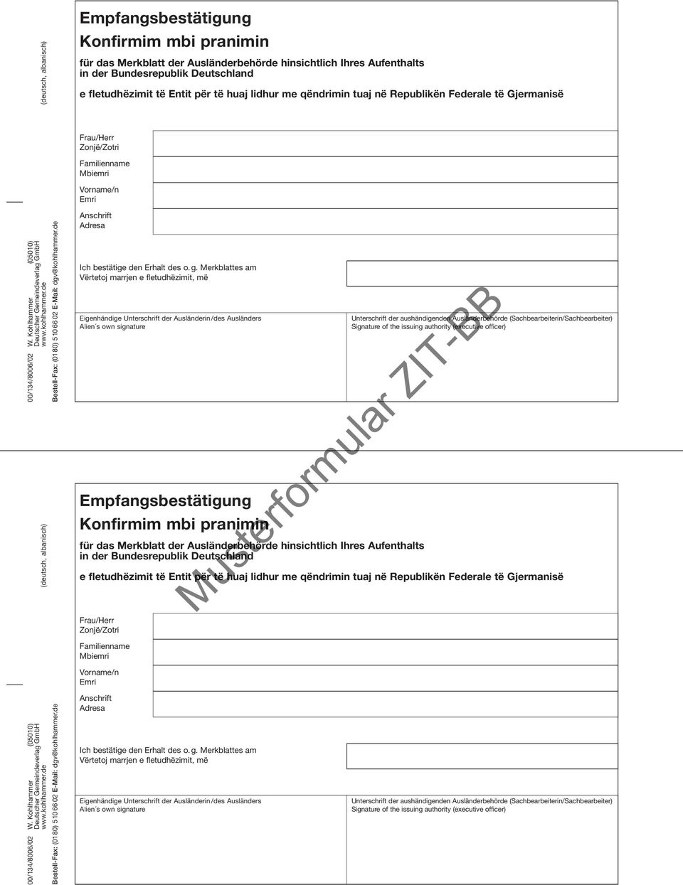 kohlhammer.de (deutsch, albanisch) Bestell-Fax: (0180) 510 66 02 E-Mail: dgv