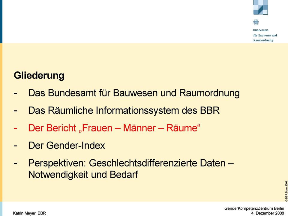 Bericht Frauen Männer Räume - Der Gender-Index -