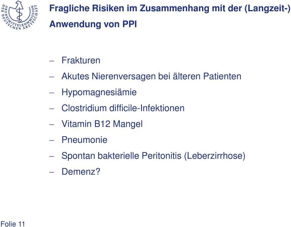 Hypomagnesiämie Clostridium difficile-infektionen Vitamin B12