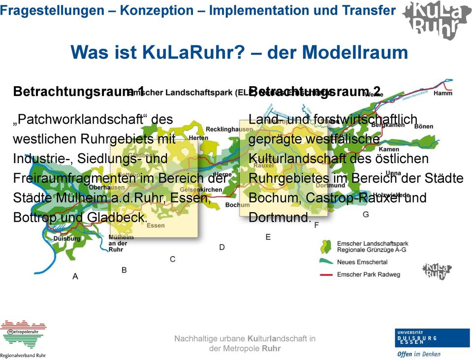 Industrie-, Siedlungs- und Freiraumfragmenten im Bereich der Städte Mülheim a.d.ruhr, Essen, Bottrop und Gladbeck.