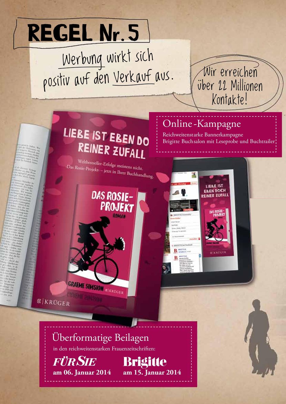 Online -Kampagne Reichweitenstarke Bannerkampagne Brigitte Buchsalon mit