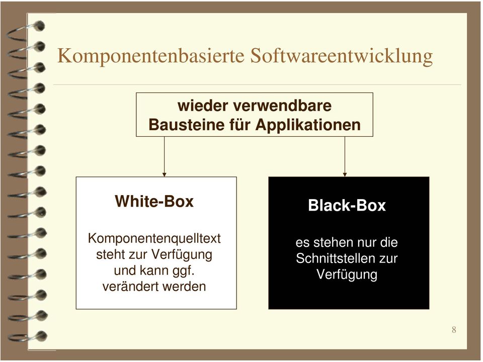 Komponentenquelltext steht zur Verfügung und kann ggf.