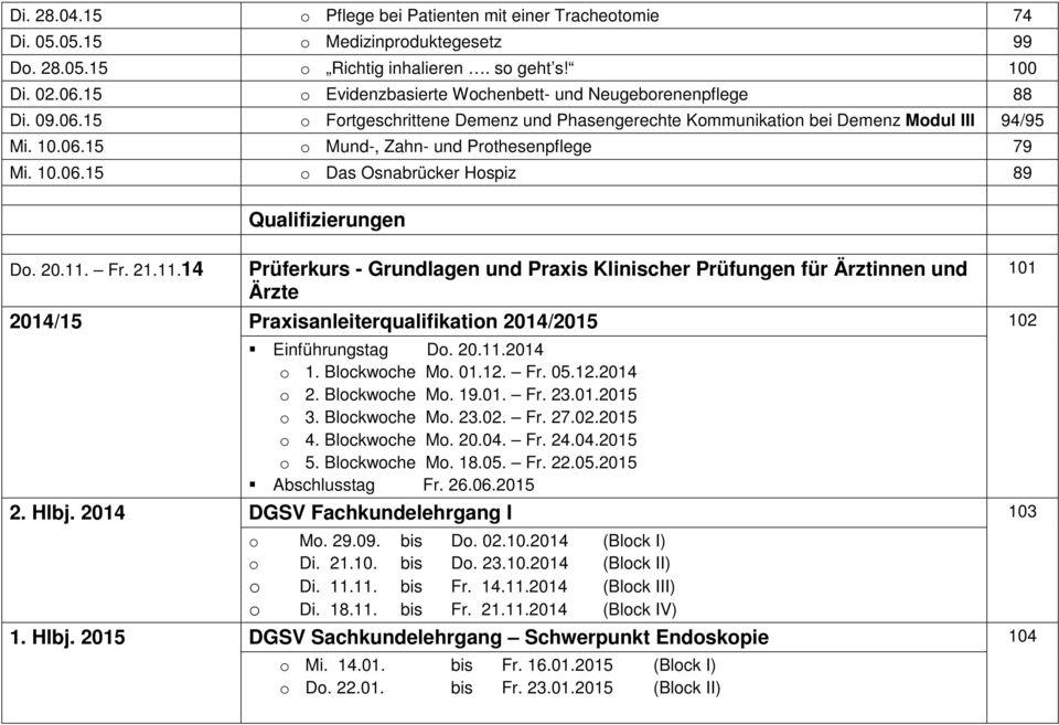 10.06.15 o Das Osnabrücker Hospiz 89 Qualifizierungen Do. 20.11.